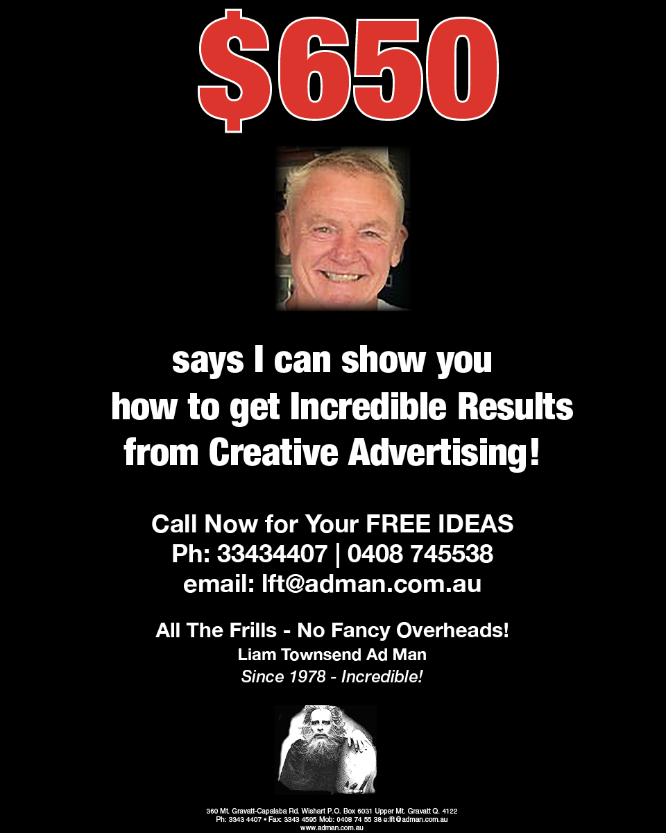 Liam Townsend Ad Man Home Page